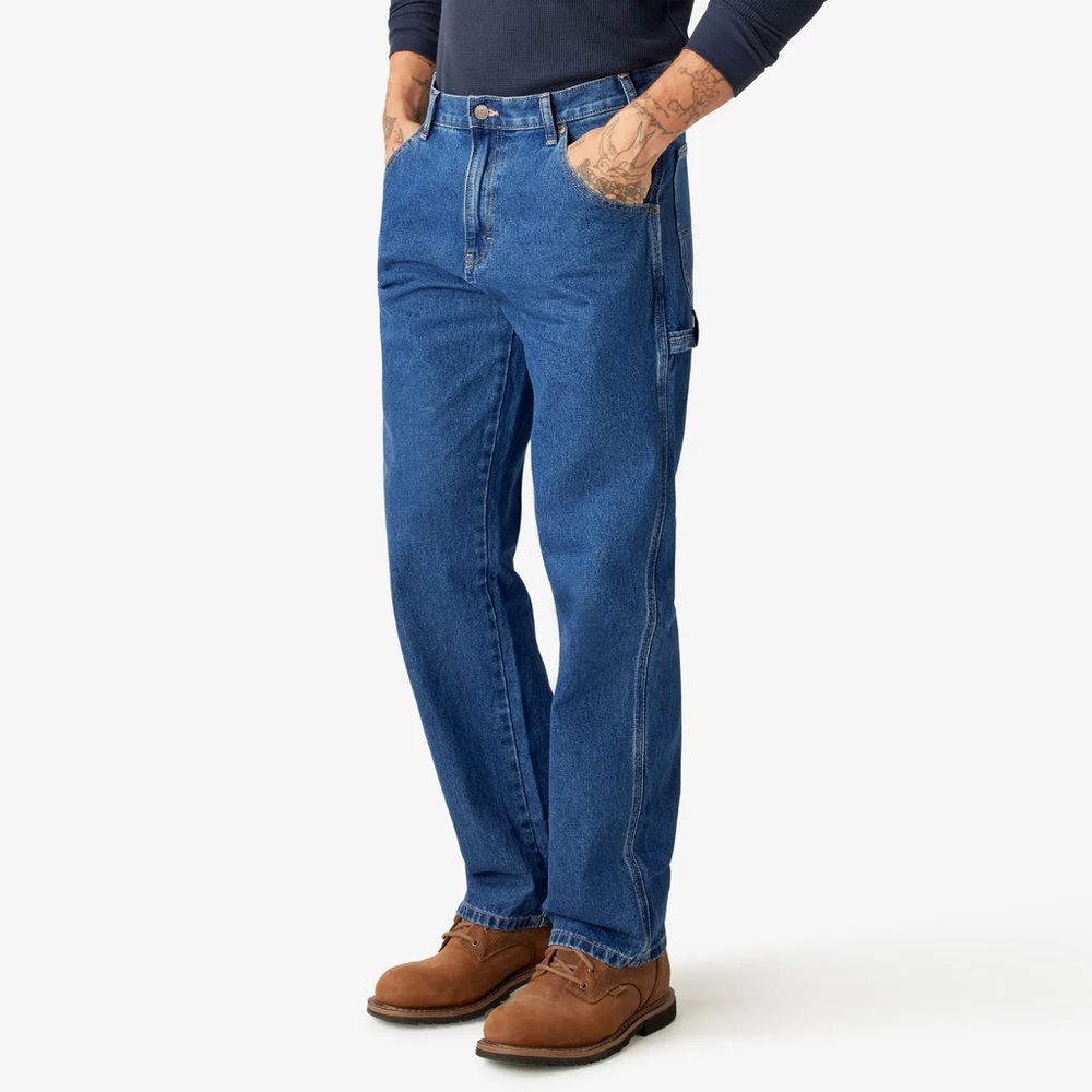 Dickies Relaxed Fit Blue Jeans for Men